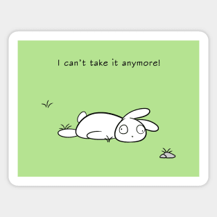 Bina, the Bunny's tired Sticker